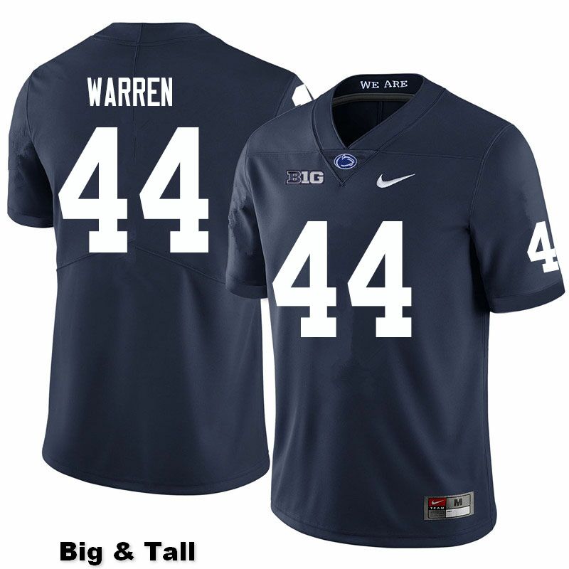 NCAA Nike Men's Penn State Nittany Lions Tyler Warren #44 College Football Authentic Big & Tall Navy Stitched Jersey BQE2098TP